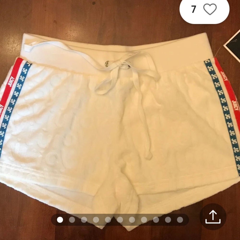 NWT Juicy Couture Black Label Short Creamy White Vintage?